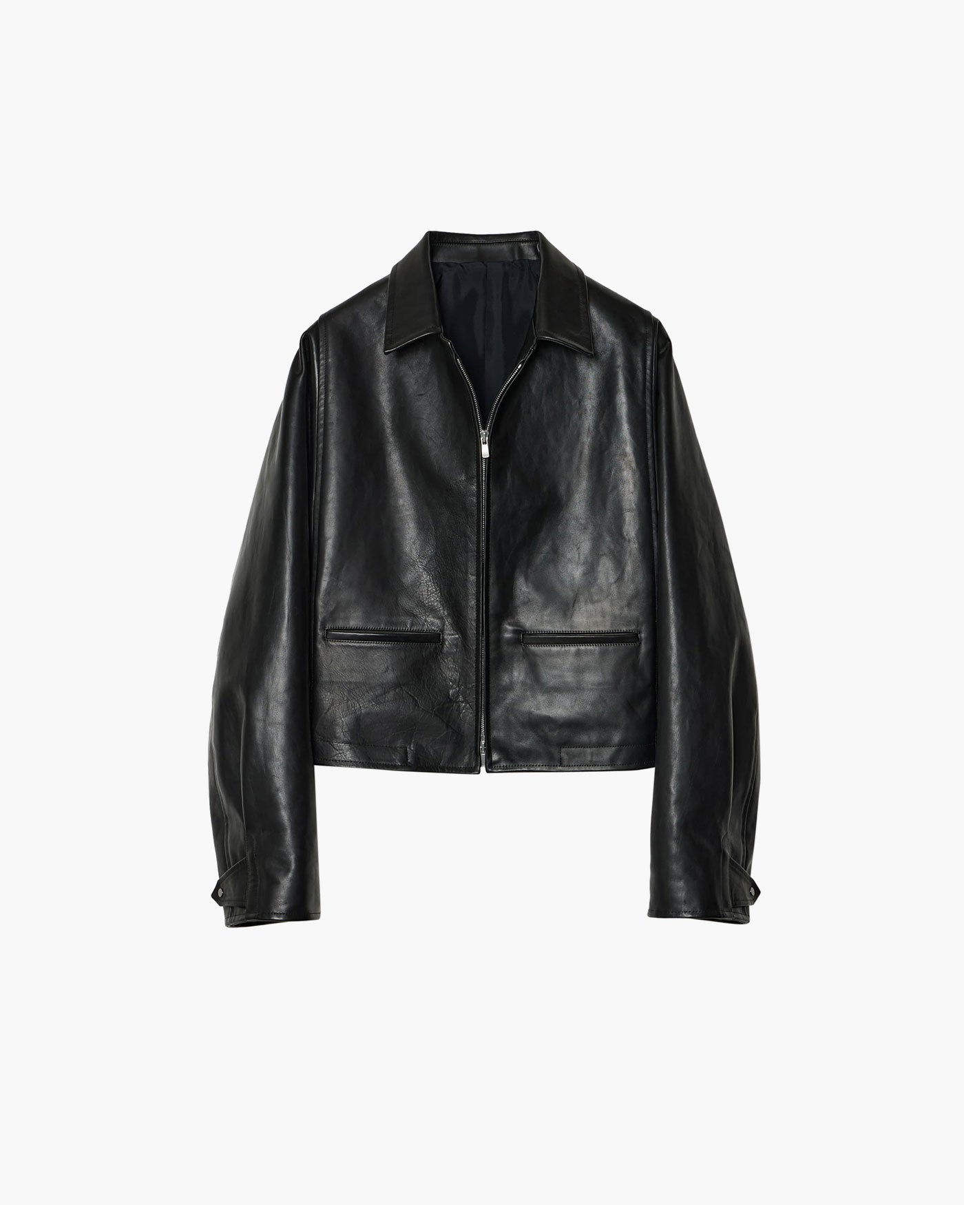 MODIFIED SLEEVE LEATHER MOTOR JACKET