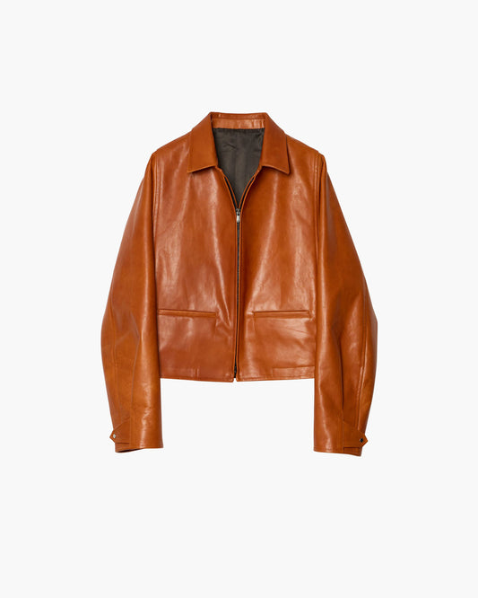 MODIFIED SLEEVE LEATHER MOTOR JACKET
