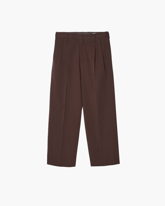 TWO TUCKS WIDE TROUSERS