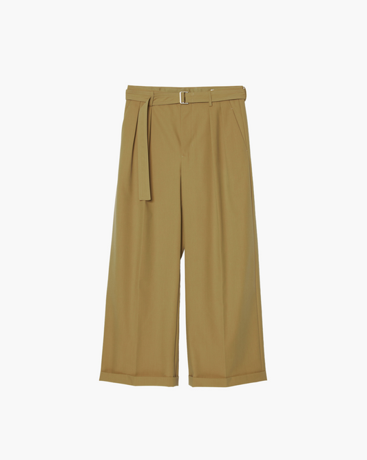 BELTED BUGGY TROUSERS