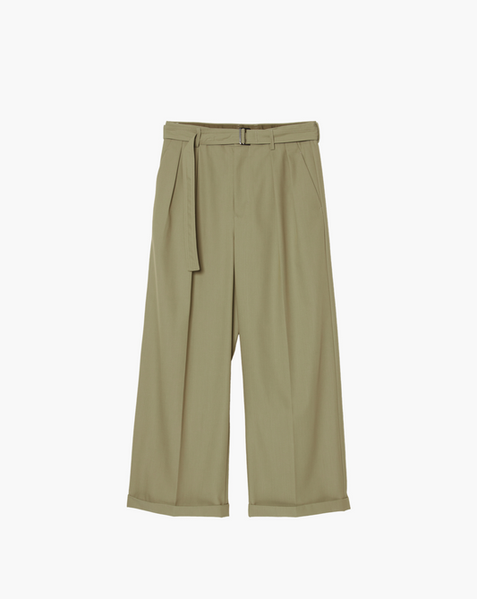 BELTED BUGGY TROUSERS