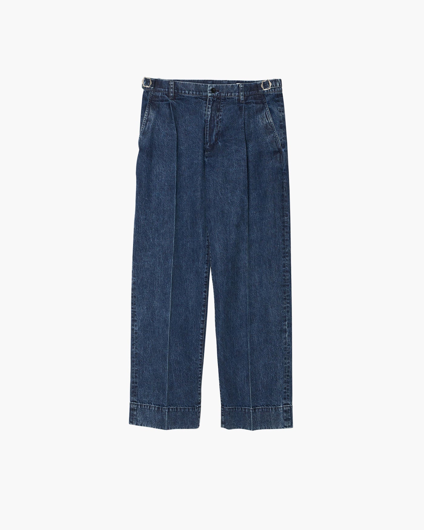 IRENISA 23ss TAPERED DENIM TROUSERS イレニサ THREE TUCKS TAPERED PANTS – IRENISA