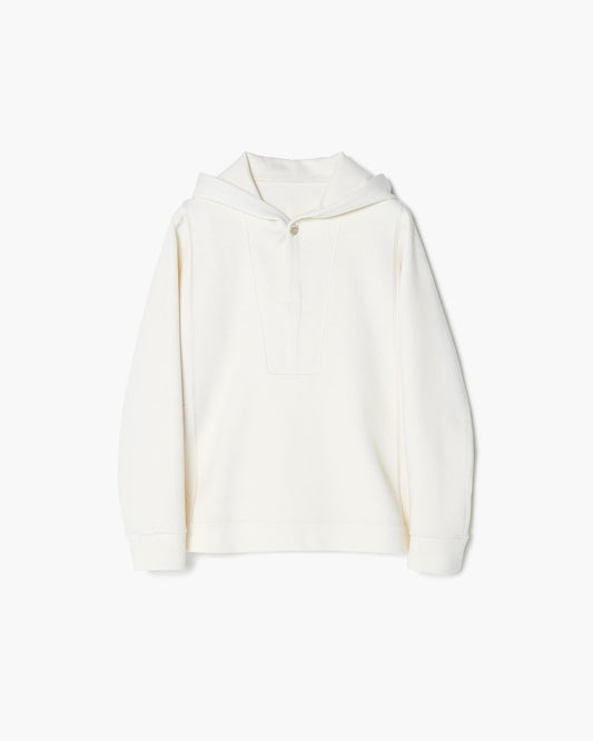 MODIFIED SLEEVE HOODED PULLOVER