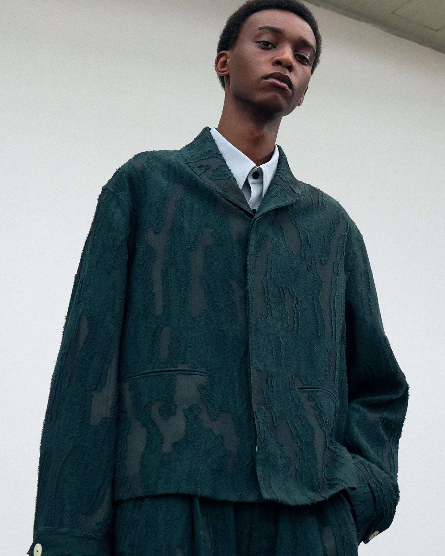 SHAWL COLLAR SHORT BLOUSON