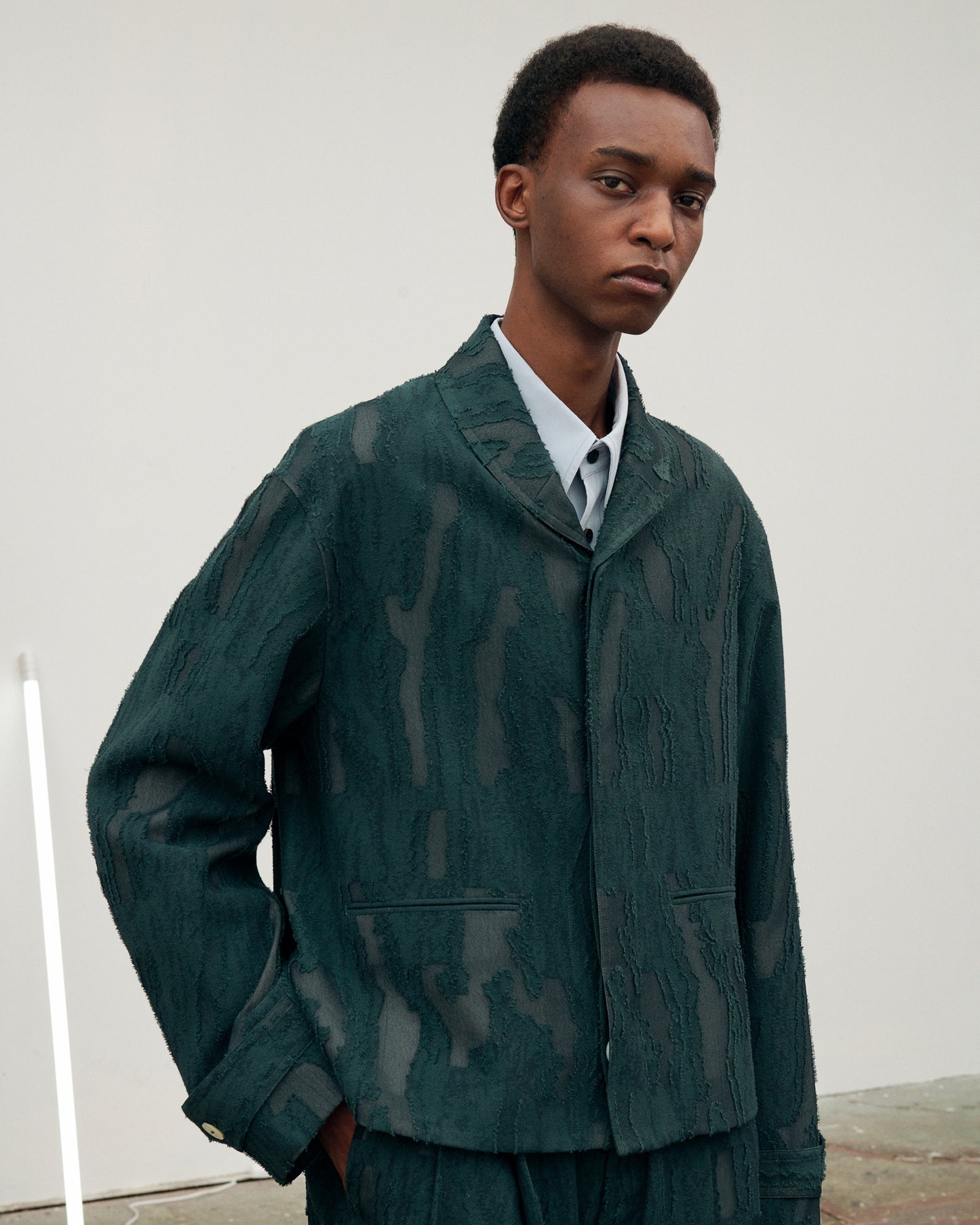 SHAWL COLLAR SHORT BLOUSON