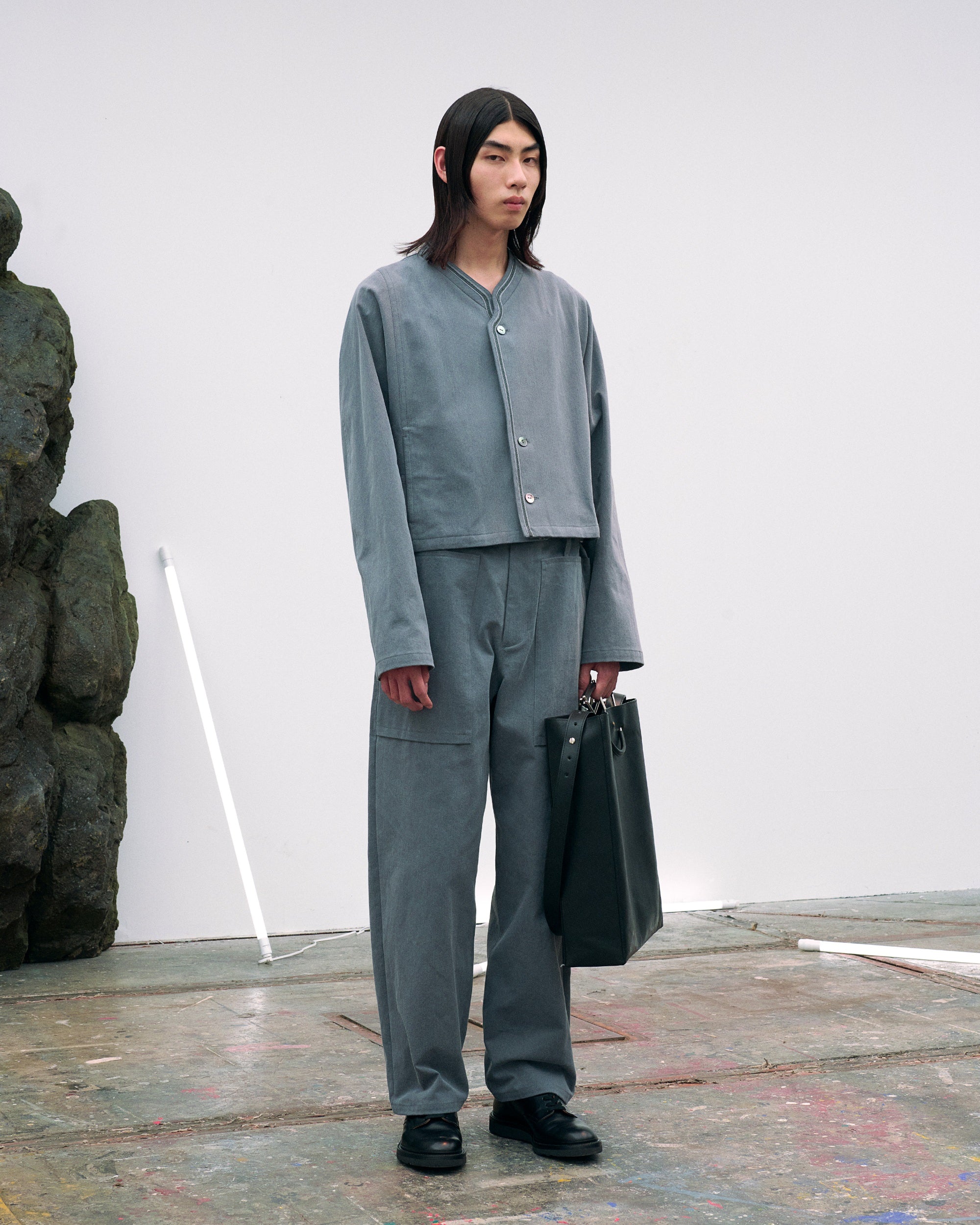 【新作入荷低価】IRENISA 2022 S/S BIG POCKETS PANTS GRAY パンツ